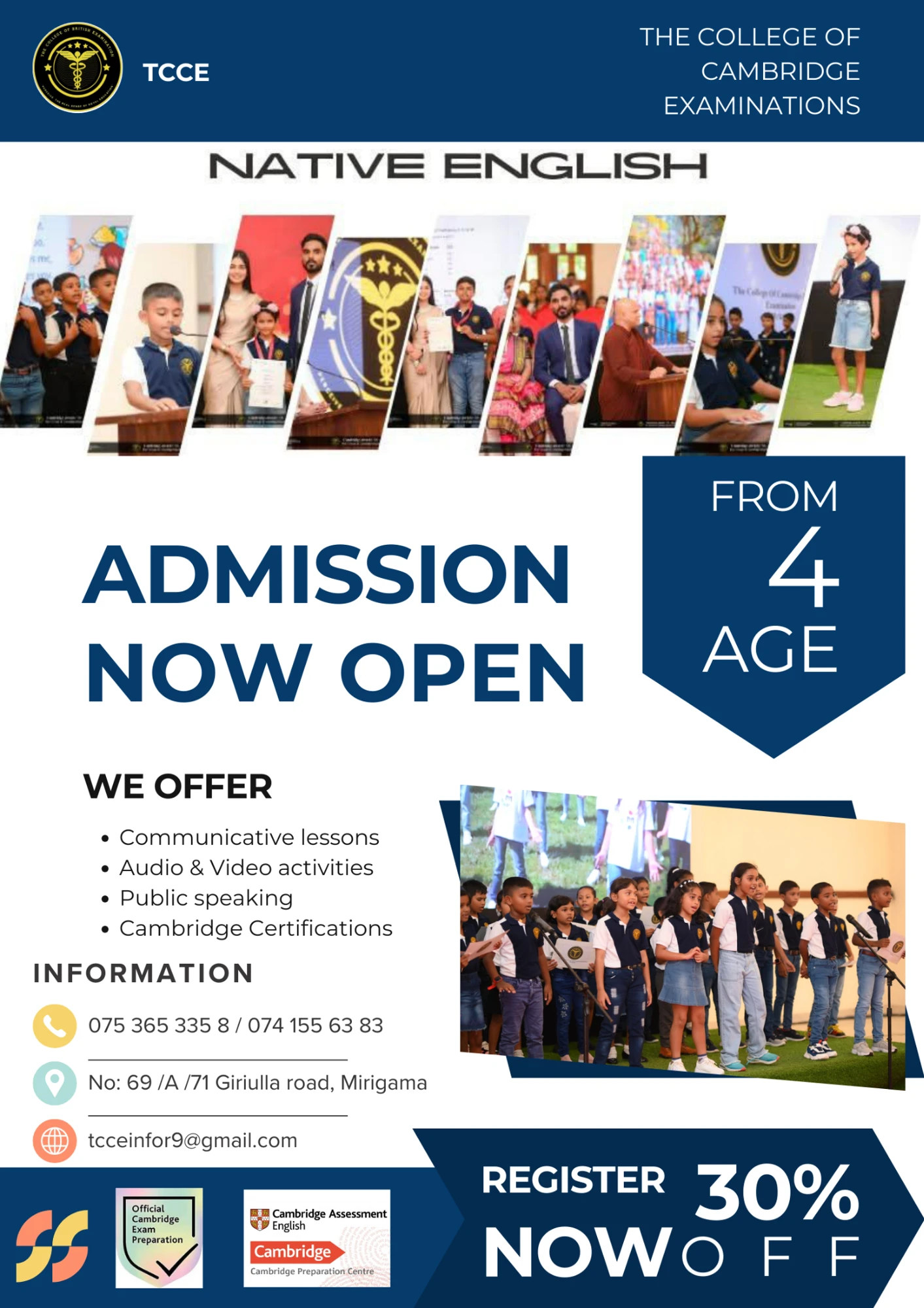 The College Of Cambridge English Examinations | TCCE Sri Lanka